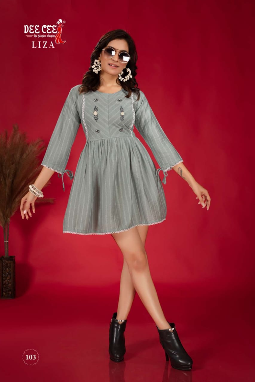 Liza By Deecee Short Designer Kurtis Catalog